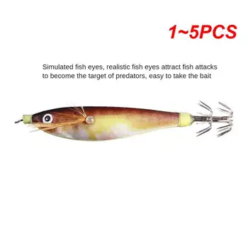 1~5 KS Newup Pesca SQUID prípravok Lákať 10 cm-9.6 g Squid Stávkovanie Umelé Drevo Krevety Láka Squid Háčik Sépie Mora Rybárske Návnady