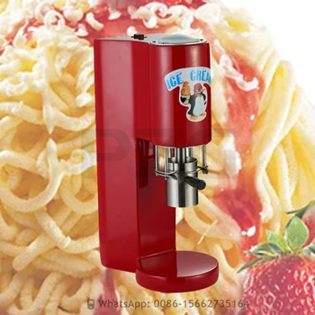 Prispôsobený Farebné Cestoviny Taliansko, Talianske Gelato Rezance Tvar Špagety Ice Cream Stroj So 4 Tvary