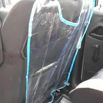 Auto zadný kryt sedadla detí kick pad transparentné auto mat PVC vodotesný pre Mitsubishi ASX/Outlander/Lancer Evolution/Pajero