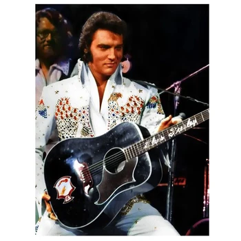 Elvis Presley Plagát Diamond Maľovanie 5D Diy Plné Námestie Kolo Diamond Mozaiky Výšivky Kamienkami Art Kit Domova