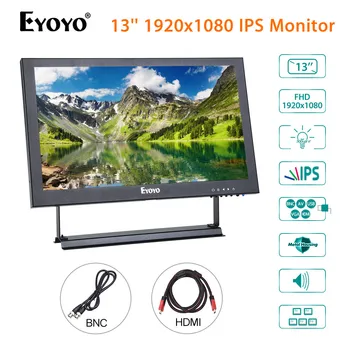 Eyoyo 13inch HDMI IPS Displeja 1920x1080 s BNC/VGA/AV Výstup, Reproduktory, CCTV Monitor Pre DVD PC Notebook DVR Kamera CCD