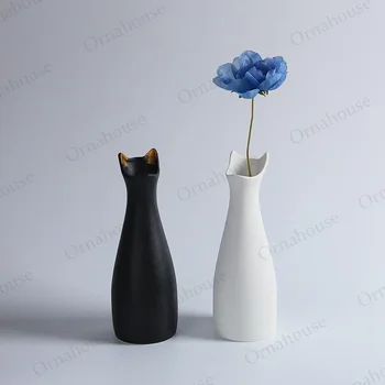 Nordic Tvorivé Vázy Minimalistický Malá Váza, Keramické Dekorácie Jedálenský Stôl Dekorácie Kvetinové Sady, Sklenené Vázy تحف كبيره للمنزل