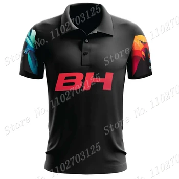2023 BH Coloma Tím Bežné Polo Shirts Muži Móda Espana Krátky Rukáv Jersey oblečenie Business oblečenie